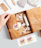 2 Inch Round Thermal Labels, 500PCS Color Thermal Sticker Label, Self-Adhesive Stickers for Small Business Supplies, DIY, Name Tag, Compatible with All Shipping Label Printer, 500 Labels/Roll