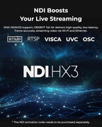 OBSBOT Tail Air & Smart Remote Combo, Streaming Camera with AI Tracking PTZ, Intelligent APP, Gesture Control, HDMI/USB-C/Wireless Webcam, Video Cameras for Filming, Worship, Content Creator, etc.