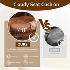 Faux Leather Executive Office Chair - Big and Tall Ergonomic Home Office Chair,Reclining Computer Desk Chairs with Lumbar Support,Adjustable Swivel Rolling PC Chairs with Wheels,Suede,Brown