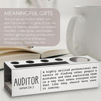 Auditor Definition Gifts for Women, Men, Auditor Finance Desk Decor Stainless Steel Pen Pencil Holders WCC49