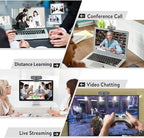 Angetube 1080P Web Camera for Computer HD Webcam with Microphone - USB PC Camera with 90-Degree Wide Angle, Plug and Play for Zoom | Skype | Teams | Streaming | Video Calling