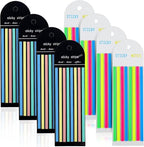 Juome 1280Pcs Highlighter Tape, Transparent Sticky Long Page Markers Tabs, Morandi Neon Clear Highlighter Strips Flags Stickers, Book Tabs for Annotating Books Aesthetic Office School Study Supplies