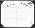 Cabbrix Desk Calendar 2025-2026 with Desktop Mat, Simple Desk Pad Calendar 15 x 12 Inch Include July 2025 to June 2026, Desk Blotter Calendar for Home School and Office
