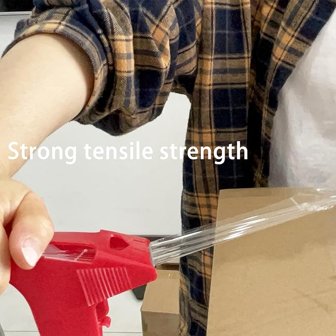 QILIMA 3 Rolls Clear Packing Tape with 3 Dispenser, Total 180 Yard,Heavy Duty Packaging Tape Designed for Moving Boxes, Shipping, Office, 2Mil 2 Inch x 60 Yard