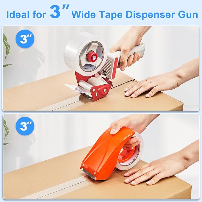 JARLINK Clear Packing Tape (12 Rolls), Heavy Duty Packaging Tape for Shipping Packaging Moving Sealing, 3.2mil Thick, 1.88 inches Wide, 60 Yards Per Roll, 720 Total Yards