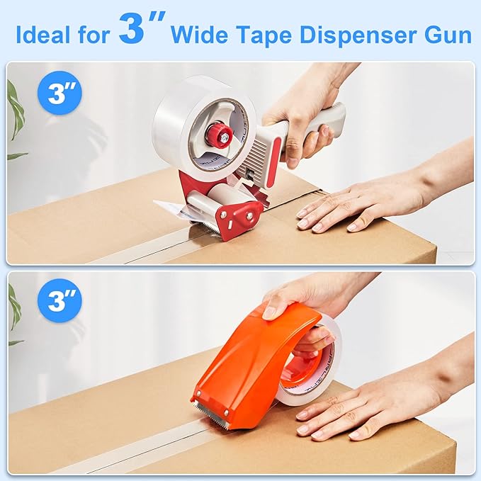 JARLINK Clear Packing Tape (24 Rolls), Heavy Duty Packaging Tape for Shipping Packaging Moving Sealing, 2.7mil Thick, 1.88 inches Wide, 60 Yards Per Roll, 1440 Total Yards