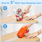 JARLINK Clear Packing Tape (18 Rolls), Heavy Duty Packaging Tape for Shipping Packaging Moving Sealing, 3.2mil Thick, 1.88 inches Wide, 60 Yards Per Roll, 1080 Total Yards