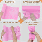 Honeycomb Packing Paper, 12" x 200' Packing Paper Substitute Alternative for Bubble Cushioning Wrap for Moving Shipping Packaging, Recyclable Moving Supplies Bubble Packing Wrap Roll-Pink