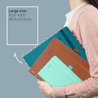 POPRUN 2026 Planner (Large - 8.5'' x 10.5'') - 2026 Weekly Calendar (Jan. 2026 - Dec. 2026) with Hourly Time Slots, Weekly/Monthly Appointment Book for Time Management - Leather Soft Cover - Black