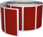 Royal Green Rectangular Color Coding Sticker Roll - Write On Labels for Folders & Organizing, 1.57" x 0.75" Stickers to Write On Name Tags for Office Supplies & Organization, 500-Pack (Red Velvet).