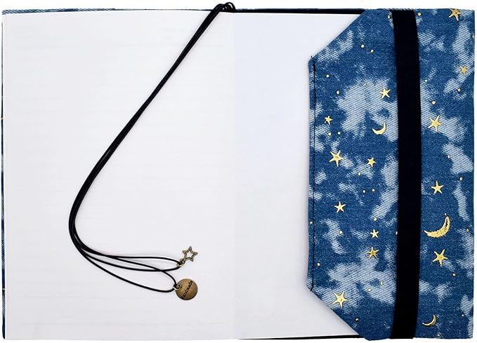 BLBMH A5 Book Covers for Paperbacks Book Cover Fit for 5.5x8.3 inch Adjustable Book Sleeve Cover for A5 Diary Books Fabric Softcover Protector for Notebook - Denim