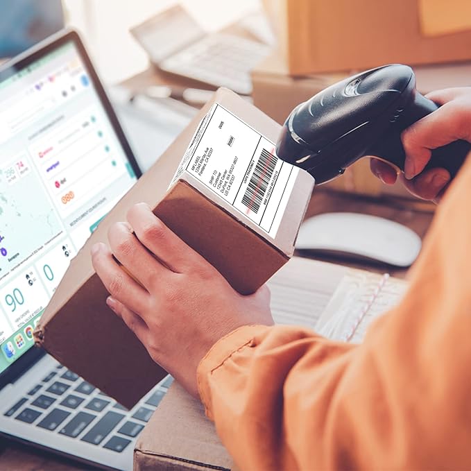 MFLABEL Half Sheet Label Laser/Ink Jet Shipping Label 8.5 x 11 Inches Packaging Labels, Address Labels for Laser & Inkjet Printers, 1200 Count(600 Sheets)