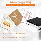 100 Sheets White Cardstock 8.5 x 11 Printer Paper, 92lb Heavyweight Crafting Paper Card Stock for Wedding, School, Memus, Making Cards, Business Cards, Invitations, Certificate