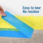 5 Rolls Painters Tape 2 Inch Wide, Blue Painters Tape Bulk 1.89In × 55Yd × 5 Rolls Blue Tape, Multi-Surface Masking Tape for Wall Painting Edge Treatment DIY Crafts, Total 275 Yards