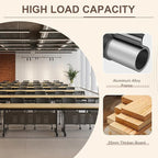 Folding Conference Room Table, Modern Conference Tables with Wheels, Large Rectangular Mobile Training Tables for Office Classroom, Foldable Modular Boardroom Seminar Table Maple (10pack L70.9in)