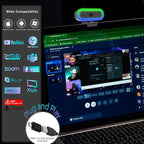 2K Webcam for PC, Plug and Play USB C Webcam with Dual Microphones,Ring Light,Fill RGB Light & Cover,Autofocus,65°FOV,1080P@60FPS, PC Web Camera for Desktop Computer Laptop Mac Zoom Streaming