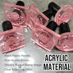 XRLSG Custom Rubber Stamp Personalized Logo Stamp with Text Branding Stamp Ideal for Business Artwork