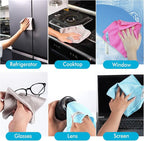 Streak Free Miracle Cleaning Cloths Easy Clean Nanoscale,Fish Scale Microfiber Window Mirror Glass Car Stainless Steel Cleaning,Lint Free Dish cloth Wine Glass Polishing Towel,Reusable,Pack 6,Pink
