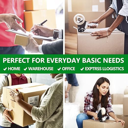 COSIMIXO Heavy Duty Packing Tape 2.7mil x 1.88" x 60 Yards, 6 Rolls,Industrial 3" Core, Clear, Great for Packing, Shipping & Moving