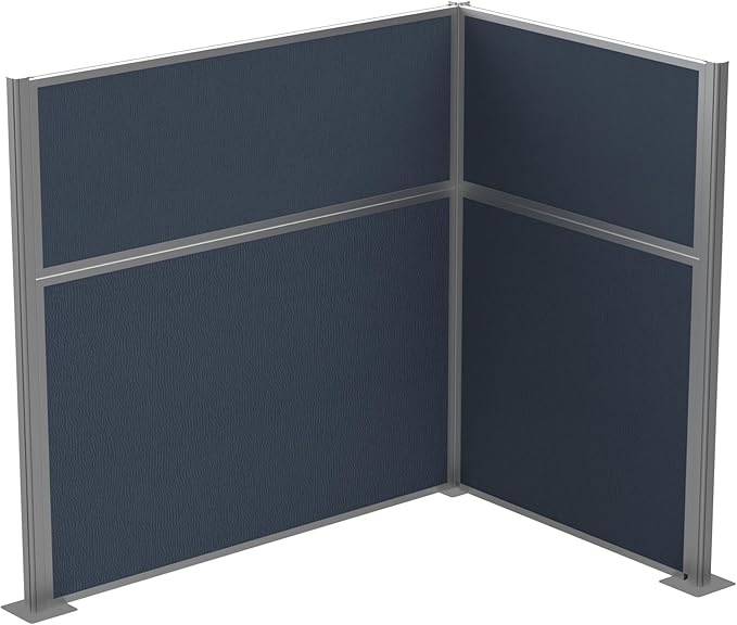 Versare Hush Panel Cubicle Kit | Workstation Partition Walls | Sound Dampening Cubicle Walls | Partitions for Desks