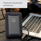 SanDisk Professional 5TB G-DRIVE ArmorATD - Rugged, Durable Portable External Hard Drive HDD, USB-C, USB 3.2 Gen 1 - SDPH81G-005T-GBAND