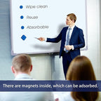 Dry Erase Erasers, Eeoyu 40 Pack Magnetic Whiteboard Dry Erasers Chalkboard Cleaner Wiper for Kids and Classroom Teacher Supplies Home and Office, Blue