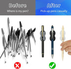 12PCS Pen Holder for Desk, Upgraded Adhesive Pen Pencil Holder for Desk Wall Clipboard Car Silicone Pens Markers Pencils Organizer Teacher Supplies Office Supplies (12PCS Multicolor)