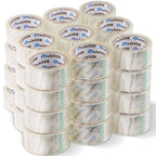 24 Rolls Clear Packaging Tape Bulk, 3" X 55 yd Shipping Tape Bulk, Total 1320 Yards, 2.7 mil, 3" Core, Heavy Duty Packing Tape Refills for Moving Boxes, Package, Mailing