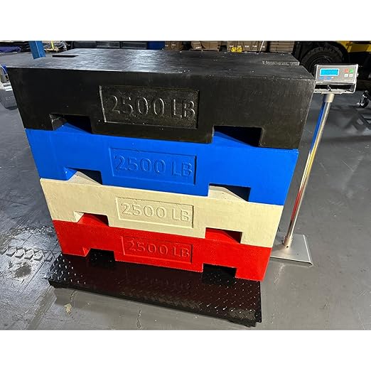 SellEton SL-4x4-5k-NN Floor Scales, Accurate Pallet Scales with Indicator for Warehouse Shipping and Medium Duty Industrial (48"x48", 5000 lb x 1 lb)