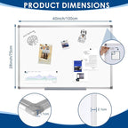 SWANCROWN Large Magnetic Dry Erase Whiteboard 40" x 30 ", Aluminum Frame with Silver, Wall Mounted or Hanging White Board, Home Office Classroom Board
