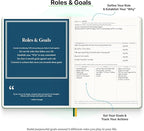 Purpose Planner Notebook B5 Hardcover 7.5”x9.8”- Teal Undated Daily, Weekly, and Monthly 2025 - Productivity & Goal Setting Tool for Work, Home, and Self-Care - ADHD & Journal for Adults