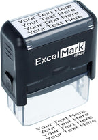ExcelMark Custom Rubber Stamp – Clean & Easy Stamping – Personalized Self-Inking Stamp (Medium)