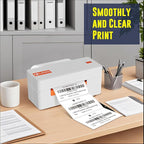 L LIKED 4" x 2" Direct Thermal Labels, Permanent Adhesive Barcode Shipping Labels & Compatible with Rollo, Zebra and Other Desktop Printers (1 Roll, 750 Labels)