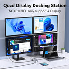 USB C to Dual HDMI Adapter,USB C Docking Station Dual Monitor Adapter for Dell/HP/Lenovo Laptop,iPhone 15,USB C Hub Dongle Multi Monitors Adapter with 2 HDMI Ports+Displayport DP Port+VGA+3 USB