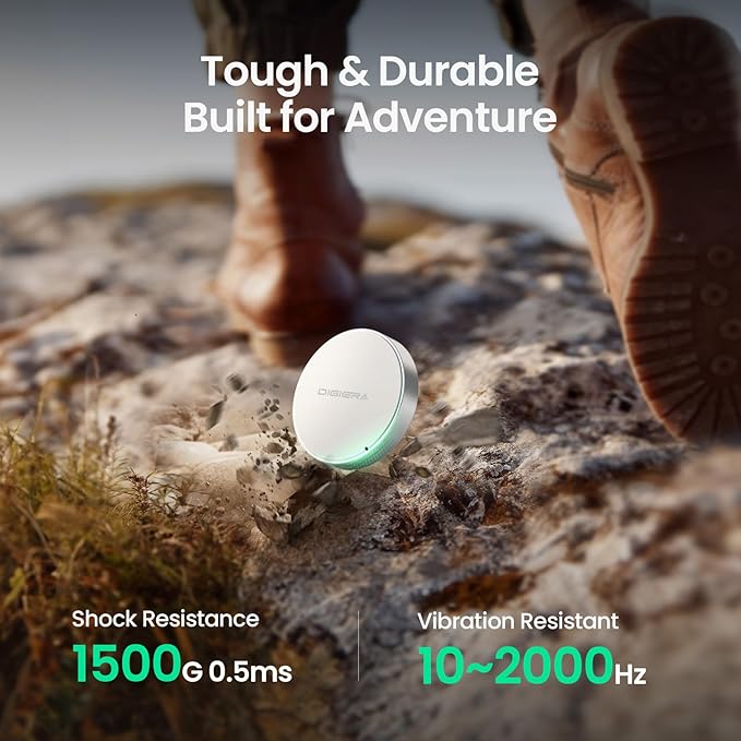 1TB Magnetic Portable SSD, External Solid State Drives with USB-C 3.2 Gen 2x2, Speed Up to 2000MB/s, Compact & Durable, Compatible with iPhone 15/16 Series and Other USB-C Devices, White