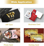 100PCS Metal Business Card 0.45mm Thickness Aluminum Cards Metal Engraving Blanks Cards Aluminum Laser Engraving Cards for Office Name Cards, DIY Gift Cards, VIP Cards 3.4 x 2.1 Inch, Black