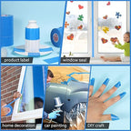 10 Rolls Painters Tape Blue Painters Tape 2 Inch Wide, General Purpose Masking Tape Bulk, 1.89 in x 55 Yd Blue Tape for Wall Painting Home Improvement DIY Crafts, Total 550 Yards