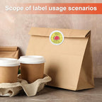 Methdic 2" Diameter High Visibility Printable Round Labels，Matte White，360 Customizable Blank Stickers