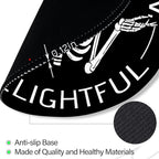 Skeleton Round Mouse Pad, Black Funny Small Mouse Pad with Non-Slip Rubber Base, Desk Mousepad for Wireless Mouse, Gaming Mouse Mat for Computer Laptop Office Women Men, 8.6 x 8.6 Inch