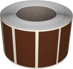 Royal Green Rectangular Color Coding Sticker Roll - Write On Labels for Folders, Organizing & More, 1.57" x 0.75" Stickers to Write On Name Tags for Office Supplies & Organization, 500-Pack (Brown).