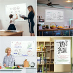 H-Qprobd Dry Erase White Board 48"x36" Glass Magnetic Whiteboard for Wall, Includes 12 Magnets, 8 Markers and 2 Erasers