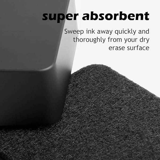 Ddaowanx Dry Erase Erasers, 2"x2",Soft Grip Magnetic Mini Eraser for Refrigerator Whiteboard,Classroom Teacher Supplies(8 Pack/Black)