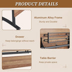 Folding Conference Room Table, Modern Conference Tables with Silent Wheels, Large Rectangular Mobile Training Tables for Office Classroom, Foldable Modular Boardroom Seminar Table (10pack L47.2in)