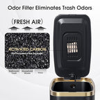 CEROELDA Small Bathroom Trash Can with Lid Soft Close-5L/1.3 Gal Slim Garbage Can-Metal Step Wastebasket-Rectangle Narrow Waste Bin for Office, Bedroom, Toilet, Live Room-Black