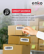 enKo 1 x 2-5/8 Inch 30 Up Return Mailing Address Labels White Printable FBA Labels (900 Sheets, 27,000 Labels)