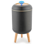Pukomc Smart Sensor Wastebasket, Convenient and Hygienic Easy to Use, Technology Sensor Waterproof Wastebasket Plastic Trash can for Kitchen, Bathroom, Bedroom, Living Room, Office and Outdoor Black
