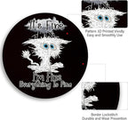 Cat Mouse Pad, Funny Black Small Round Mouse Pads for Desk, Mini Travel Mousepad for Work Wireless Computer Laptop, Office Desk Accessories, 8.6 x 8.6 inch