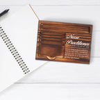 Appreciation Gifts for Nurse Practitioner, for Nursing Students Gifts, Nurses Definition Gifts, Nurses Week, Nurse Practitioner Counselor Gifts, Desk Retro Note Pad Holder VN342