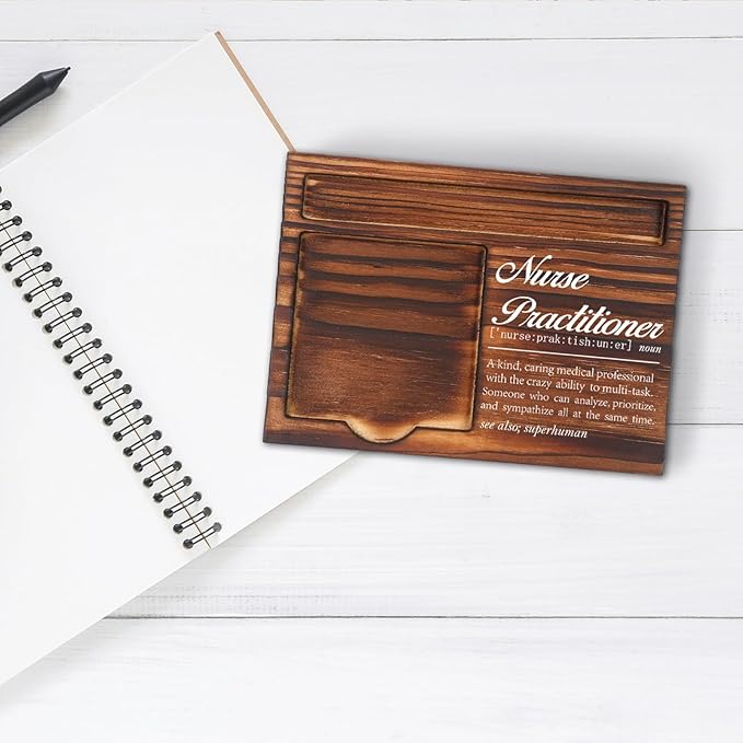 Appreciation Gifts for Nurse Practitioner, for Nursing Students Gifts, Nurses Definition Gifts, Nurses Week, Nurse Practitioner Counselor Gifts, Desk Retro Note Pad Holder VN342
