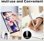 15 Pack Stylus Pens for Touch Screens Stylus Pen Compatible with Phone Tablets Kindle and Black Ink Ballpoint Pens-2 in 1 Stylists pens for Touch Screens (Silver)